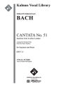 Cantata No. 51: (vocal score) Mixed voices