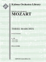 Three Marches, K. 408 (f/o sc) Full Orchestra