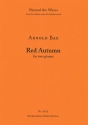 Red Autumn for 2 pianos piano performance score, 2 copies