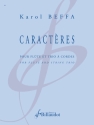 Caractres pour flute et trio  cordes partition et parties