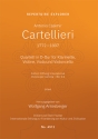 Quartett in D major for clarinet, violin, viola and cello (first print /Urtext / score and parts) Mixed Chamber Music without Piano Set Score and Parts