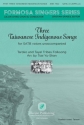 Three Taiwanese Indigenous Songs SATB a Cappella Choral Score