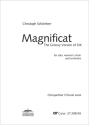 Magnificat Solo A, Coro SSAA, Fl/S-Sax/A-Sax, 2 Tr/Flgelhorn, 2 Vl, Va, Vc, Pfte, E-Bass (Cb), Perc (2 Spieler Chorpartitur