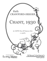 Chant, 1930 (choral score) Mixed voices