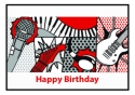 Pop Art Happy Birthday Card