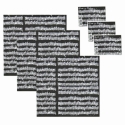 Bach Manuscript Black Gift Wrap Sheet