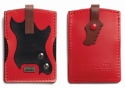 Electric Guitar Leather Credit Card Case