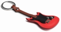 Electric Guitar Leather Keyring