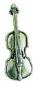 Pewter Pin Badge Cello