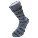 Socks 'Grey Manuscript' One Size 6-11 1 pair