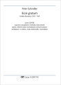 Ecce gratum Coro SATB, S-Sax (Melodieinstr in C), Pfte, Jazz-Bass (Cb), Perc, [2 Vl, Va, Vc, Cb] Partitur