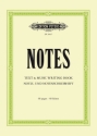 Notes: Text and Music Writing Books