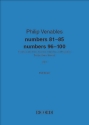 numbers 81-85 numbers 96-100 Sonstige Ensembles Partitur