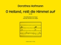 O Heiland, rei die Himmel auf (2018) -Choralfantasie fr Orgel- Orgel Partitur