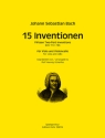 15 Inventionen BWV 772-786    fr Viola und Cello Spielpartitur