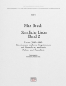 Smtliche Lieder Band 2 fr eine und mehrere Singstimmen und Pianoforte Partitur (gebunden)