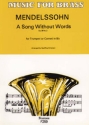 A Song Without Words Op. 38 No. 2 Trompete Buch