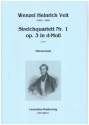 Streichquartett d-Moll Nr.1 op.3 fr 2 Violinen, Viola und Violoncello Stimmensatz